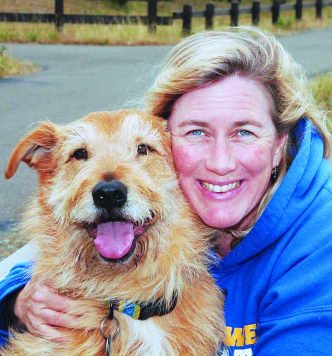 Whole Dog Journal editor Nancy Kerns and Otto