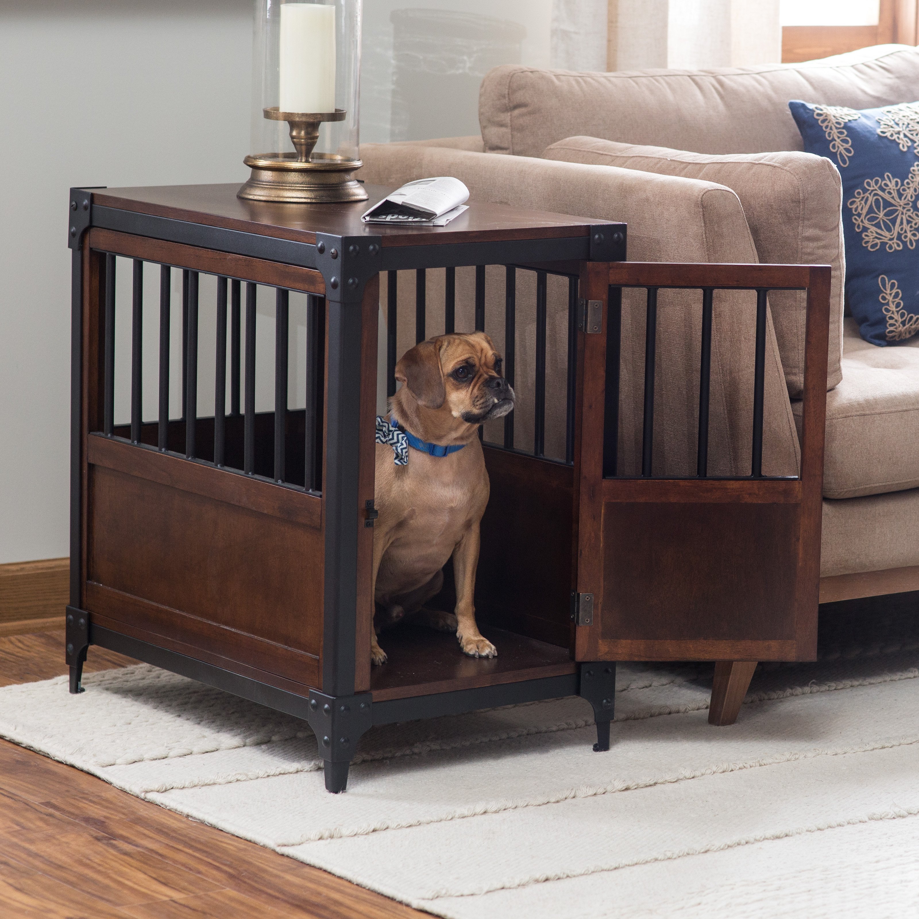 boomer & george trenton pet crate end table