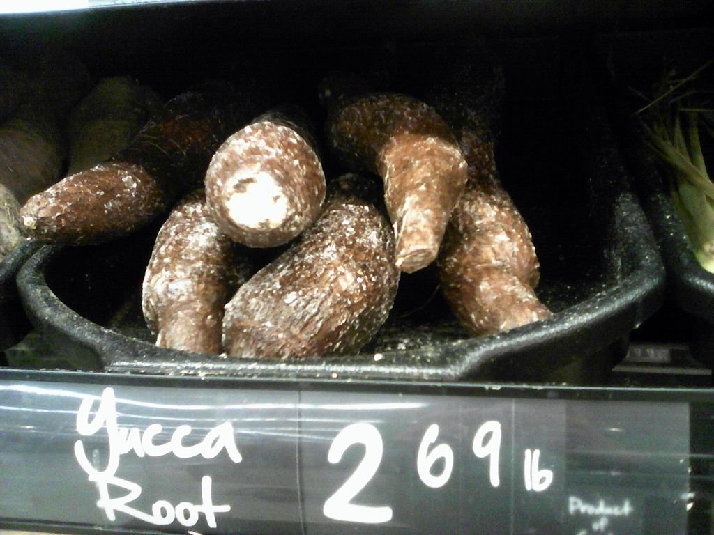 yucca root for sale at market