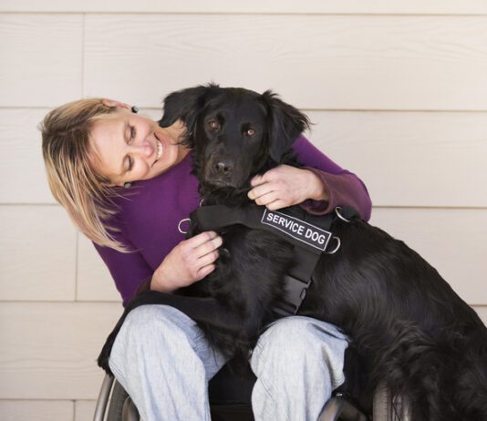 Can You Register Your Dog as a Service Dog? woman with her service dog