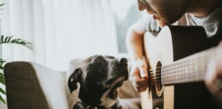 singing to dog