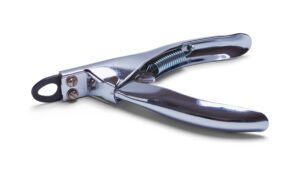 Guillotine style nail clippers can block your view of where you're making the cut.