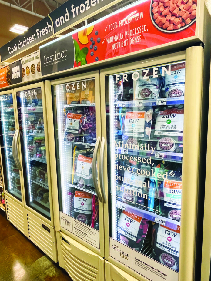 IMG_7821 Raw frozen dog food is an increasingly popular option for pet owners.