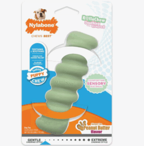 Nylabone offers one of the best teething toys for enrichment.